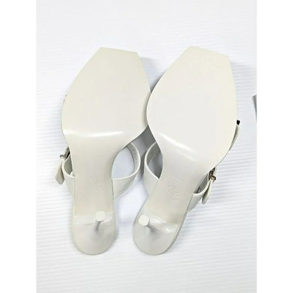 Alexander McQueen Women's White Double Buckle Punk Mules Size 41 (MSRP $1,090) - Picture 10 of 12